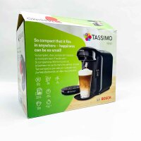 Tassimo Vivy2 Kapselmaschine TAS1402 Kaffeemaschine by Bosch, über 70 Getränke, vollautomatisch, geeignet für alle Tassen, platzsparend, 1300 W, 1 liters , schwarz