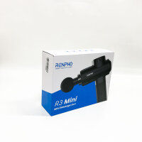 Massage gun, Renpho massage gun up to 3200u/min massage Gun massage device with 2500mAh battery and USB C loading connection to relieve muscle relaxation, black