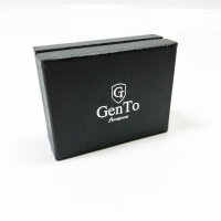 Gento Smartlet Push Air - Airtag Wallet with coin compartment - Metal -Case - Slim Wallet -Tüv Tested RFID NFC Protection -Kleine Portmonee - thin narrow card case