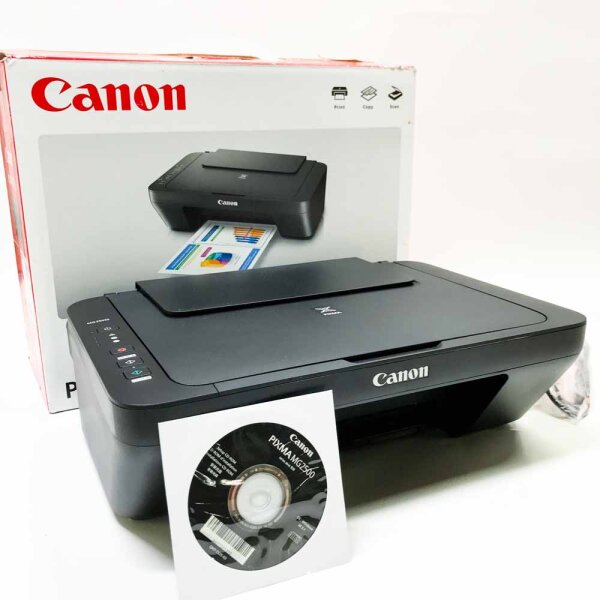 Canon Pixma MG2555S Farb-Tintenstrahl-Multifunktionsdrucker, Scanner, Kopierer mit USB-Anschluss, Schwarz, Schwarz -