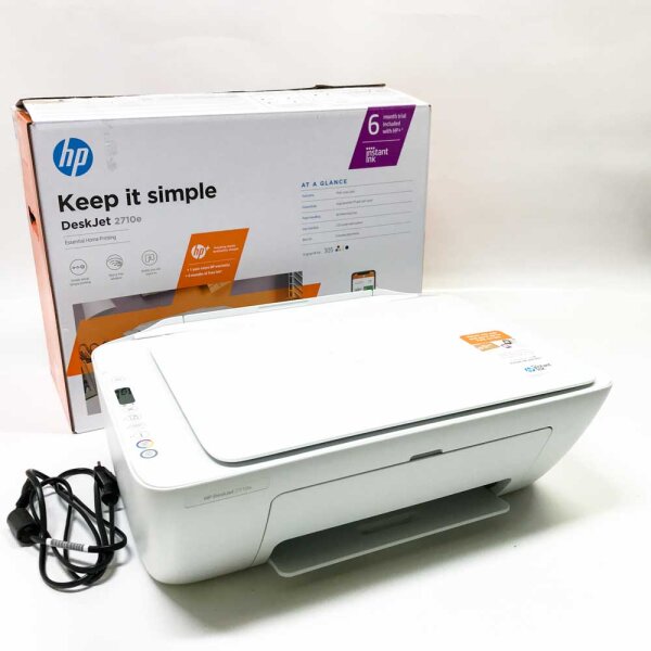 HP Deskjet 2710e multifunction printer - HP+ white