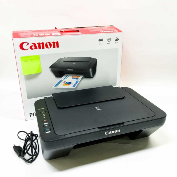 Canon Pixma MG2555S Farb-Tintenstrahl-Multifunktionsdrucker, Scanner, Kopierer mit USB-Anschluss, Schwarz, Schwarz -, ohne CD