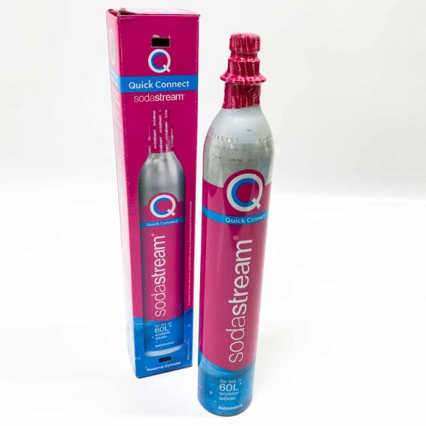 Sodastream Quick Connect replacement cylinder - pink - carbonated carbon dioxide for up to 60 liters of sparkling water