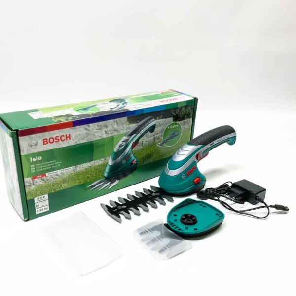 Bosch Home and Garden Isio Set Akku Grasschere, Strauchschere inkl. Akku 3.6V Li-Ion