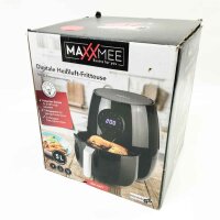 Maxxmee hot air fryer digital - 5 l capacity - gray hot air fryer fryer fryer fritöse 5 l air fryer grill fat -free display