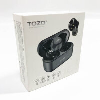 Tozo NC7 wireless hybrid earphones with active noise suppression in-ear detection headphones ipx6 waterproof Bluetooth 5.0 stereo earphones, immersive sound premium deep bass headset, black