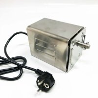 Grill engine, portable stainless steel electric motor, grill engine spare parts, rust -free and durable, easy to clean (EU plug)