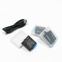 SMATREE ACCKU (3-pack) with 3-channel charger for GoPro...