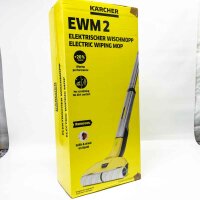 Kärcher Elektrischer Wischmopp EWM 2 – elektrischer und kabelloser Bodenreiniger für 60 qm – für effektiveres Wischen, leichte Kratzer