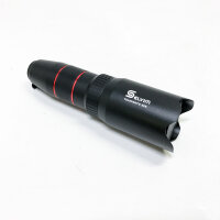 Selvim mobile phone lens kit lens set 22X telephoto lens, 25X macro lens, 0.62X wide angle, 235° fisheye lens for iOS iPhone and most Android smartphones