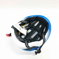 Eastinear Bicycle helmet LED rear light re -loaded mountain bike helmet for adult men women ultralight bicycle helmet with visor size m/l (metal blue)
