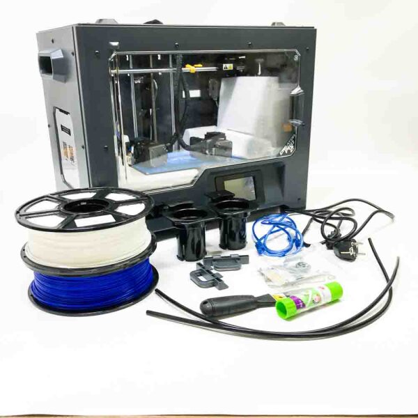 FlashForge 3D-Drucker Creator Pro2, unabhängiger Dual-Extruder mit 2 Spulen, Metallrahmenstruktur, Acrylabdeckungen, optimierte Bauplattform, funktioniert mit ABS, PLA, PVA, Hips