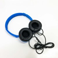 Vogek glandable headphones with microphones (blue)