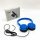 Vogek glandable headphones with microphones (blue)