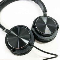 Vogek glandable headphones with microphones (black)