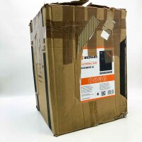 Brihard Business XL Tresor Safe mit Elektronischem Schloss, 50x35x36cm (HxWxD), Titan Grau