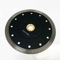 LSHUZIYU 180 mm Mittelloch 25,4 mm mit Adapterscheibe 22,23–20–15,88 mm, Diamant-Sägeblatt, superdünnes Turbo-Rand-Diamant-Sägeblatt, Trocken- und Nassscheibe zum Schneiden von Porzellanfliesen, Granit, Marmor und Quarz (2 Stück)