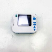 DIY instant digital camera for children in blue, camera for children with colored pencils to paint the pictures