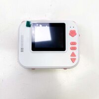 DIY instant digital camera for children in pink, camera for children with colored pencils to paint the pictures