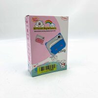DIY instant digital camera for children in pink, camera for children with colored pencils to paint the pictures