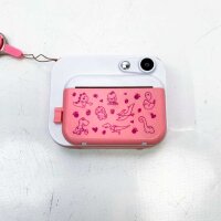 DIY Instant Digital Camera für Kinder in pink, Kamera für Kinder mit Buntstiften zum Bemalen der Bilder (gebraucht)