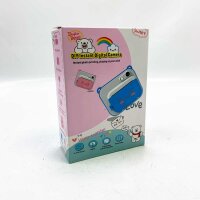 DIY instant digital camera for children in pink, camera for children with colored pencils to paint the pictures (used)