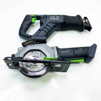 Galax Pro device pocket including battery circular saw and multifunctional tool