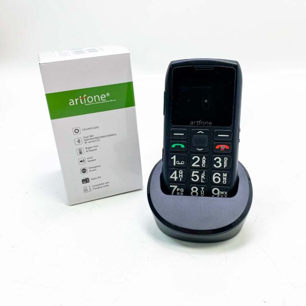 artfone Model C1+, artfone Mobilfunkgerät für Senioren mit Ladestation