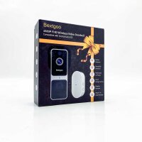 Doorbell with camera, Bextgoo video door intercom, video doorbell with chime, 1080P FHD resolution, IP66 weatherproof?Cloud storage·Humanoid motion detection?