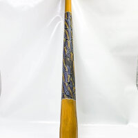 Traditional Didgeridoo with pattern, classic musical...