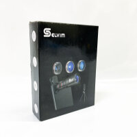 Selvim Smartphone-Objektiv-Kit, aktualisierte Version mit Blu-Ray-Objektiv für bessere Auflösung, 25x Makro-Objektiv, 0,62X Weitwinkel-Objektiv, 235 Fisheye-Objektiv, 22x Teleobjektiv, universelle Kompatibilität.