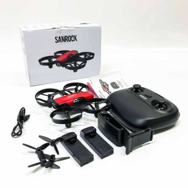 Sanrock drone with camera for children Beginners, RC Quadcopter with WIFI FPV camera, U61W Mini Drone Supported height, route preparation, headless mode, emergency off