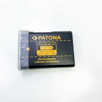 PATONA 2X Akku EN-EL14, volldekodiert kompatibel mit Nikon P7700, P7800, D3400, D5500, D5600