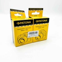 PATONA 2X Akku LP-E4 2600mAh kompatibel mit Canon EOS 1Ds Mark III