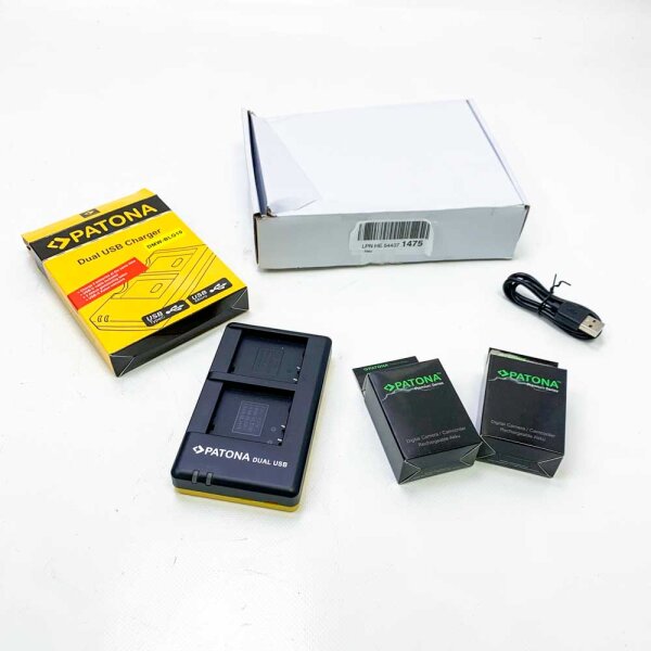 PATONA Dual Quick Charger + 2X Premium Battery DMW-BLG10 compatible with Panasonic Lumix DC-GX9 DMC-GF3 DMC-GF5 DMC-GF6 DMC-GX7 DMC-LX100