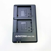 PATONA Dual Quick Charger + 2X Premium Battery DMW-BLG10...