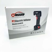 Oasser Tragbarer Luftkompressor, elektrischer Luftkompressor, kabelloser Autokompressor mit LCD-Display, 2200 mAh – 130 PSI, wiederaufladbarer Lithium-Akku (P2-Inflator)