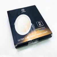 Lumary Ultraflache Smart-Panel-Leuchte 2er Pack 12W, Smartbeleuchtung mit 16 Millionen Farben