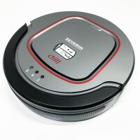 Severin vacuum robot "Chill®", powerful vacuum cleaner robot for hard floors and short -flored carpets, extra flat cleaning robots with stair level detection, platinum gray, RB 7025