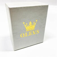 OLEVS Damen-Armbanduhr, Rotgold, elegant, quadratisch, schmal, klein, Diamant, analog, Quarz, wasserdicht, für Damen