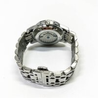 OLEVS Mens Watches Automatic Skeleton Mechanical Golden Dress Watch with Diamond Tourbillon Day Date Waterproof Luminous Two-Tone Watch (Silver)