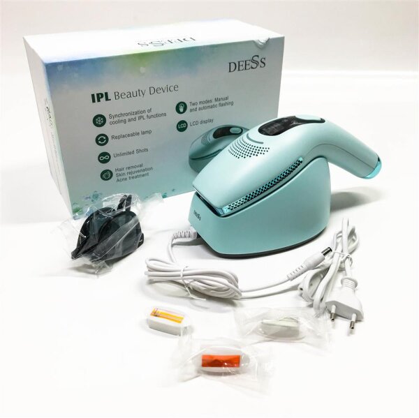 DEESS IPL Devices hair removal GP590, unlimited flash laser hair removal with ICE cool, 3in1 IPL device, wired