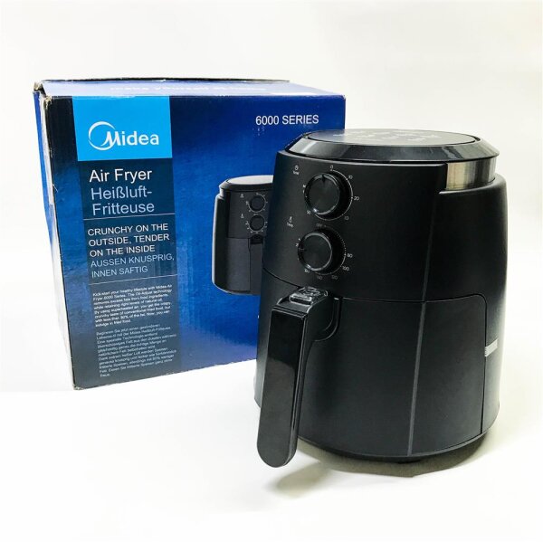 Midea MF-TN35B 3.5 XL hot air fryer/ oil and fat-free Air Fryer black/