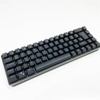 RK68 Mechanische Gaming-Tastatur, (QWERTZ) Kabellose/Kabelgebundene Mechanische Tastatur 65%, RGB-Beleuchtung 68 Tasten Bluetooth Tastatur, Hot-Swap-fähige Tastatur für Win/Mac, Roter Schalter,Schwarz