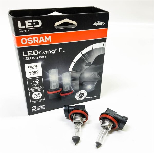 OSRAM LEDriving FL, Off-road ≙ H8, H11, H16, 12V, Nachrüstung, LED-Nebelscheinwerfer, 67219CW, Faltschachtel (1 Stück), Kaltweiß