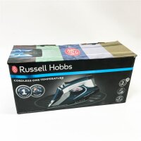 Russell hobbs iron [opt. Temperature for all fabrics] One-Perfect temperature (2600W, 210 g/min Extra steam, ceramic-turmaline bracket sole, self-cleaning, anti-alk) steam iron, scratches on charging station
