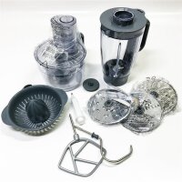 Kenwood Prospero+ KHC29.H0WH Küchenmaschine, 4,3 l Edelstahl Schüssel, 1000 Watt, inkl. 9-teiligem Zubehör-Set mit Zerkleinerer, Acryl-Mixaufsatz, Zitruspresse und mehr