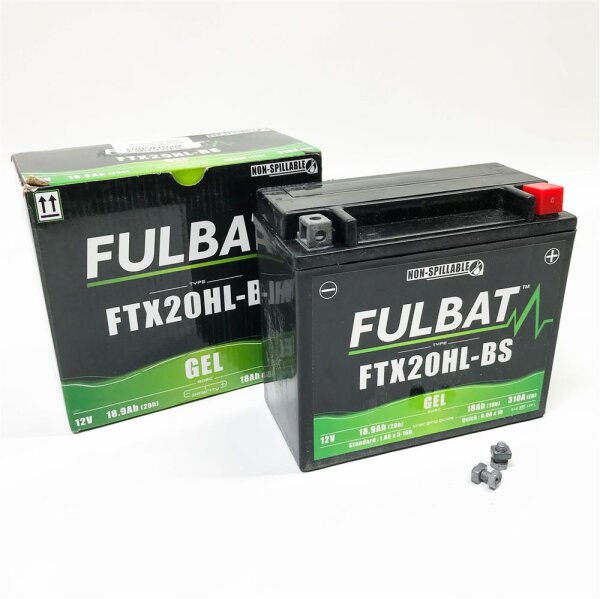 FULBAT - Akku für Motorrad FULBAT GEL FTX20HL-BS / YTX20HL-BS 12 V 18,9 Ah 310 A