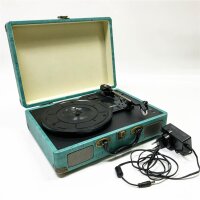 3-course portable -Bluetooth turntable with built-in...