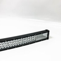 Rigidon 52 inches 130 cm 675 W curved LED light strip and 12 V cabling set, 2 x 4 inches 60 W LED working headlights, LED light strips with a large range for off-road trucks, car, tractor, ATV 4x4